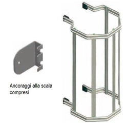 vendita online Gabbia semplice security system h 3226 mm. Scale alla marinara a gabbia Facal